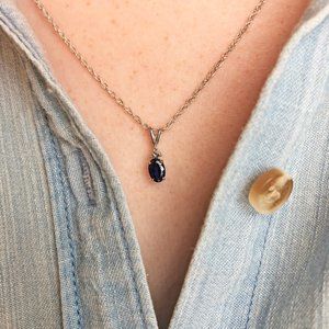 NWT Sapphire Pendant Necklace
